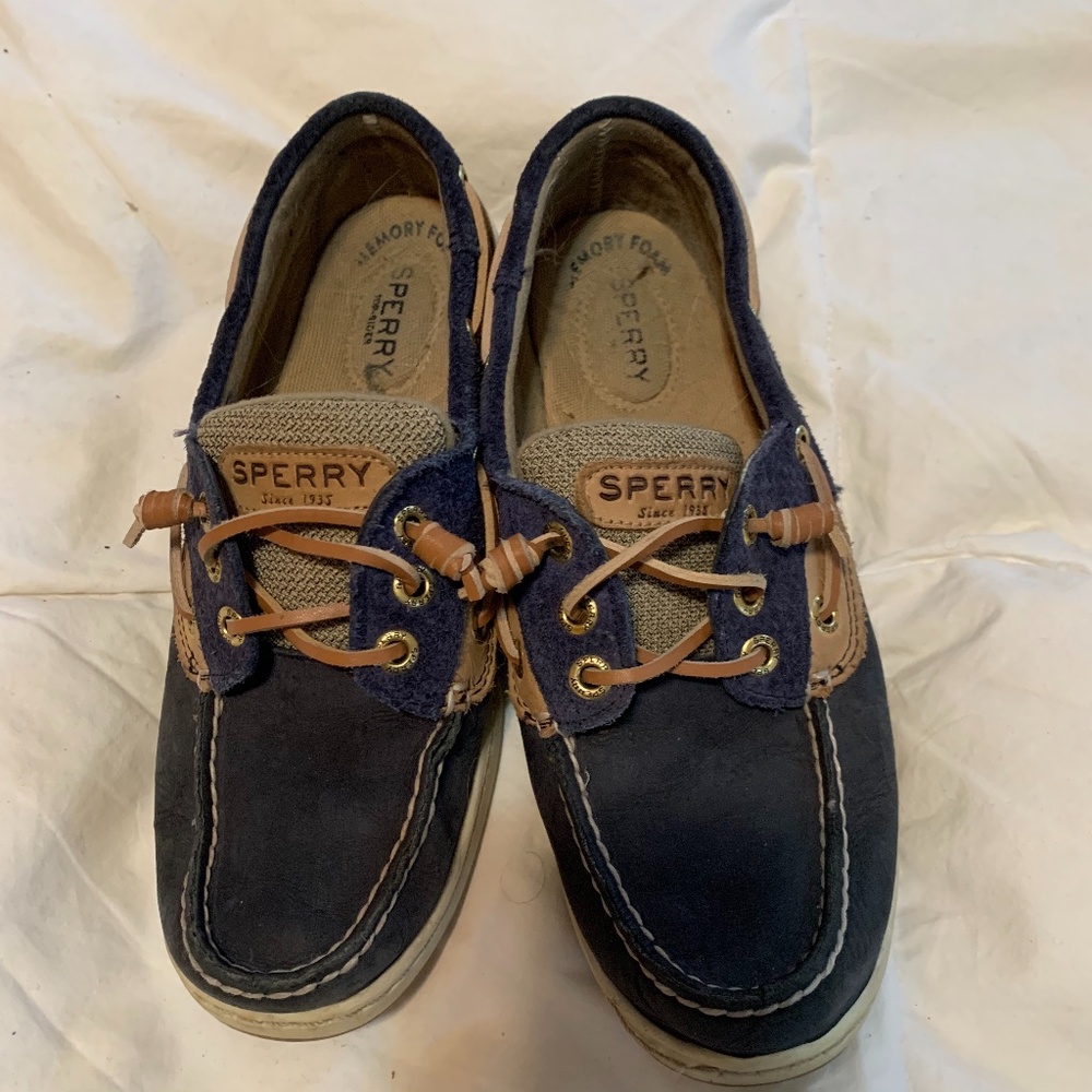 Sperry Navy Boat Shoes Size 6